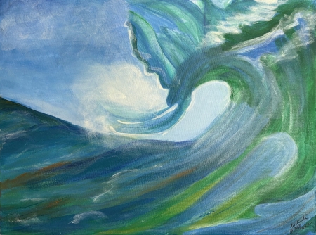 The Wave by artist Rosalinda Peña